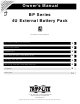 Tripp Lite BP Series Owner's Manual