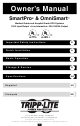 Tripp Lite OmniSmart UL2601-1 Owner's Manual