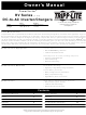Tripp Lite PowerVerter 200310080 Owner's Manual