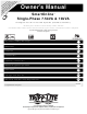 Tripp Lite SmartOnline Single-Phase 10kVA Owner's Manual
