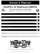 Tripp Lite SmartPro 3U Owner's Manual