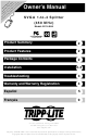 Tripp Lite SVGA 1-to-4 Splitter B114-0H4 Owner's Manual