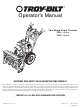 Troy-Bilt 7524 Operator's Manual