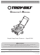 Troy-Bilt 769-04000A Operator's Manual