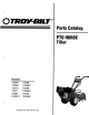 Troy-Bilt 12069 Parts Catalog