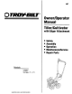 Troy-Bilt 12159 Owner's/Operator's Manual