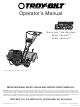 Troy-Bilt 645A-Bronco Operator's Manual