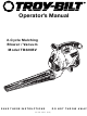 Troy-Bilt TB320BV Operator's Manual