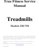 True Fitness 350-750 Service Manual