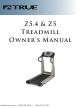 True Fitness Z5.4 Owner's Manual
