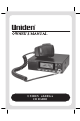 Uniden UH088sx Owner's Manual