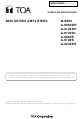 Toa M-9000 Operating Instructions Manual
