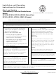 CFM UC181L Installation And Operating Instructions Manual