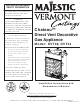 Vermont Castings Chateau DVT38 Installation Instructions And Homeowner's Manual