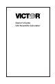 Victor V34 Owner's Manual