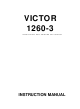 Victor 1260-3 Instruction Manual