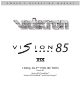 Vidikron 85 Owner's Operating Manual