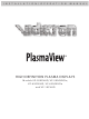 Vidikron PLASMAVIEW VP-6500VHD Installation & Operation Manual