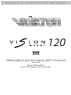 Vidikron Vision v120 Operating Manual