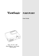 ViewSonic PJ501 User Manual