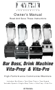 Vita-Mix High-Performance Commercial Blenders Owner's Manual