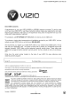 Vizio M190MV User Manual