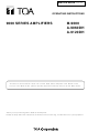 Toa A-9120DH Operating Instructions Manual