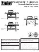 Weber PLATINUM SERIES 2 2200 NG User Manual
