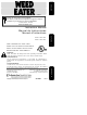 Weed Eater 530163993 Instruction Manual