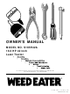 Weed Eater 177019 Owner's Manual