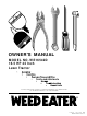Weed Eater 177677 Owner's Manual