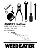 Weed Eater 186073 Owner's Manual