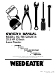Weed Eater 186832 Owner's Manual
