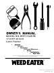 Weed Eater 191064 Owner's Manual