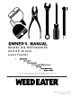 Weed Eater 191087 Owner's Manual