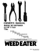 Weed Eater TILLER WET6500A Owner's Manual