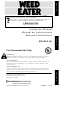 Weed Eater 530163351 Instruction Manual