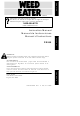 Weed Eater 545117552 Instruction Manual