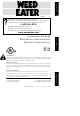Weed Eater 545186758 Instruction Manual