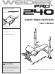 Weider 831.150310 User Manual