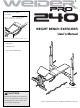 Weider 831.150311 User Manual