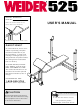 Weider WEBE08910 User Manual