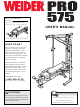 Weider WEBE29910 User Manual