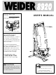 Weider WESY16010 User Manual