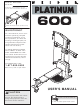 Weider WESY68632 User Manual