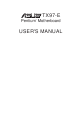 Asus Pentium TX97-E User Manual