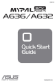 Asus MyPal A632 Quick Start Manual