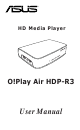 Asus HDP-R3 User Manual
