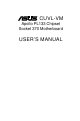 Asus Apollo PL133 Chipset Socket 370 Motherboard CUVL-VM User Manual