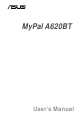 Asus MyPal A620BT User Manual